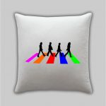 The Beatles road pillow