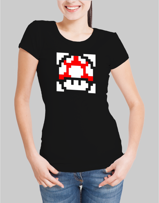 Super Mario Mushroom W T-shirt