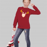 The Flash face kids sweatshirt