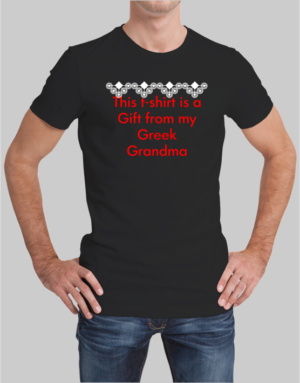 Grandma greek semedaki t-shirt