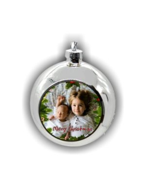 Personalized Christmas Ornaments silver
