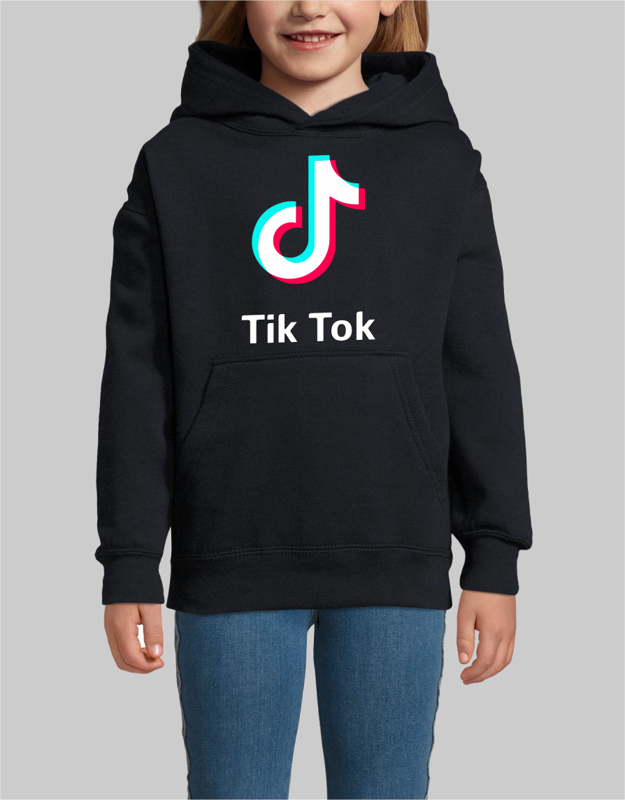 Buy Girls TIK Tok Hoodies Unisex Sweatshirt Kids Clothes Set Trousers  (Black, 3-4years) Online at desertcartIsrael