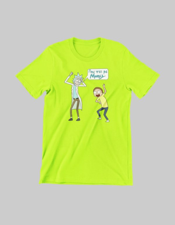 teeketi rick and morty kids t-shirt apple green 2