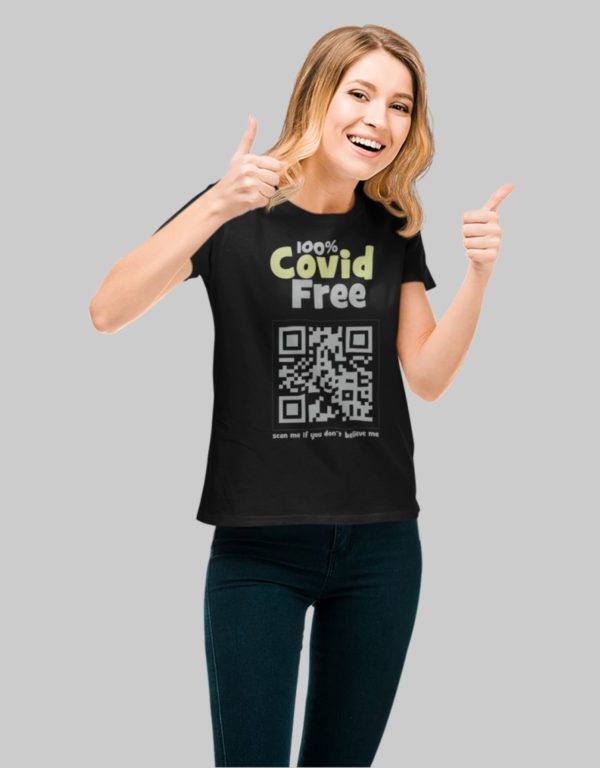 Covid Free custom w t-shirt