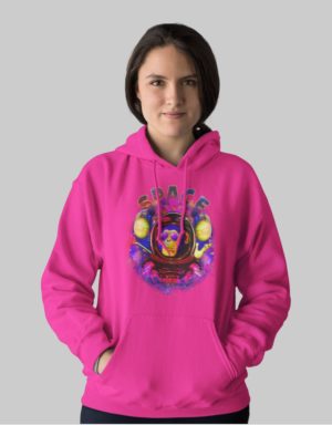 spacemonkey woman hoodie