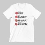 Eat Sleep Anime Repeat kids T-shirt