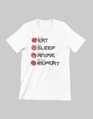 Eat Sleep Anime Repeat kids T-shirt