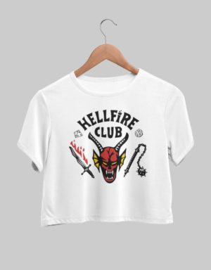Stranger Things Hellfire Club crop top
