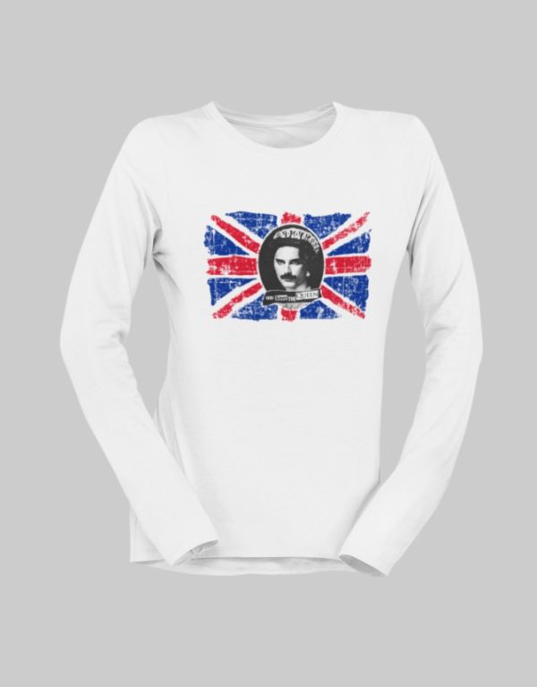 Freddie Mercury God Save The Queen longsleeve w T-Shirt